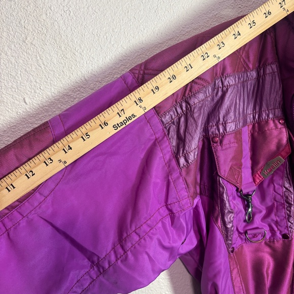 Vintage 80s Kaelin Solar One Piece Ski Suit Women’s M Metallic Belted Hong Kong - Picture 8 of 16